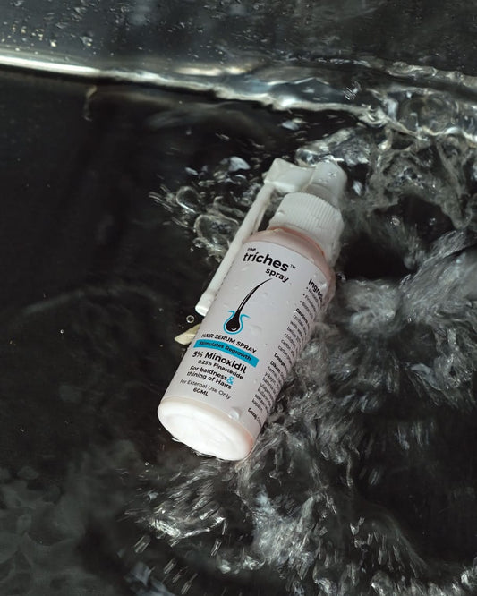 The Triches Spray – 5% Minoxidil, 0.25% Finasteride & Biotin 0.2% | Hair Regrowth Solution (60ml)